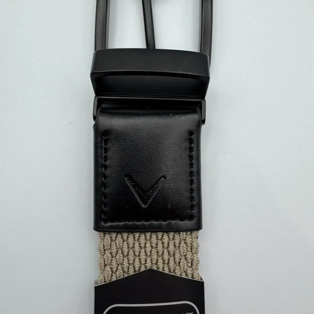 Callaway Swing Tech Reversible Belt Braided Khaki/Black Stretch XL 42-44 NWT